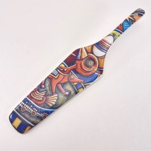 Porcelain Cake Server Rooster Design - Picture 4 of 4